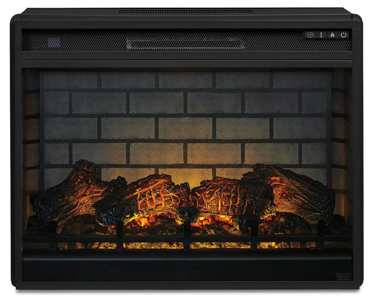 Entertainment Accessories Electric Infrared Fireplace Insert - Black (2)