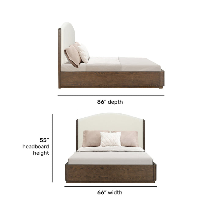 Athens Queen Upholstered Bed