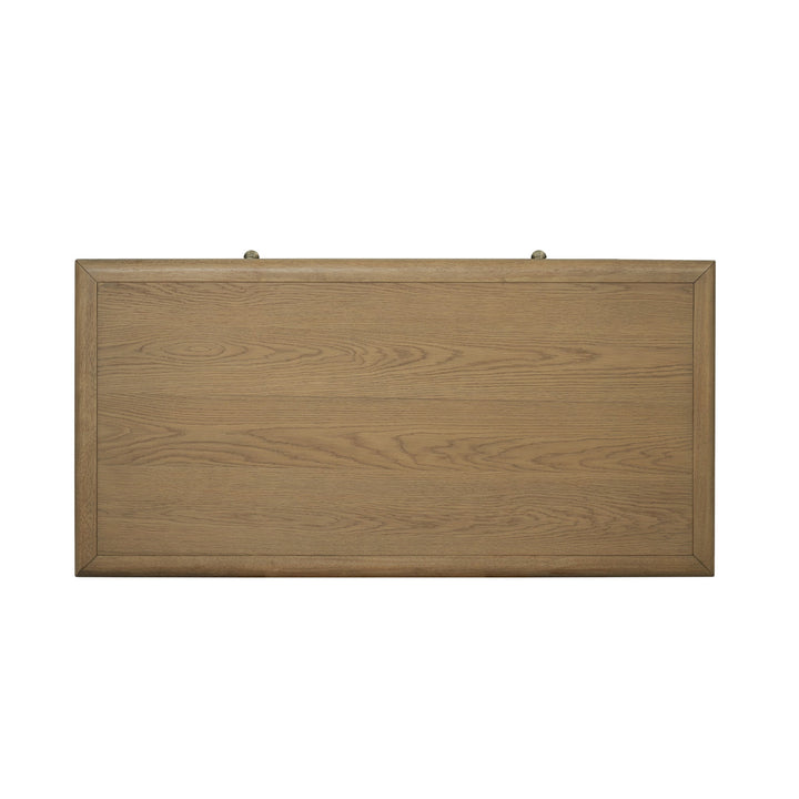 Reed Rectangular Coffee Table with Casters