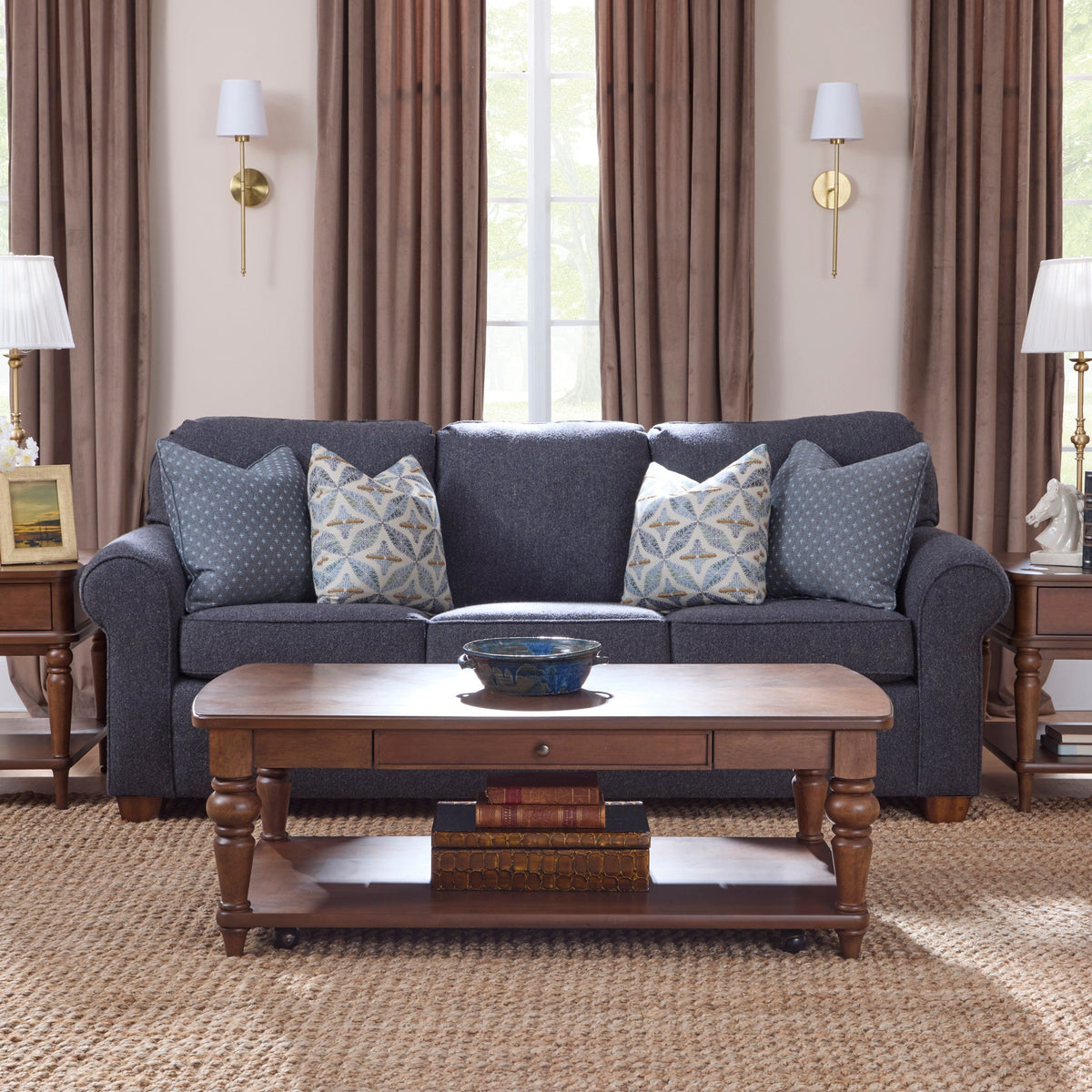 Bellevue Rectangular Coffee Table with Casters