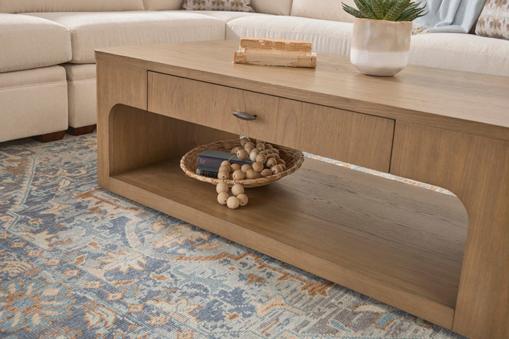 Normandy Brown Rectangular Coffee Table
