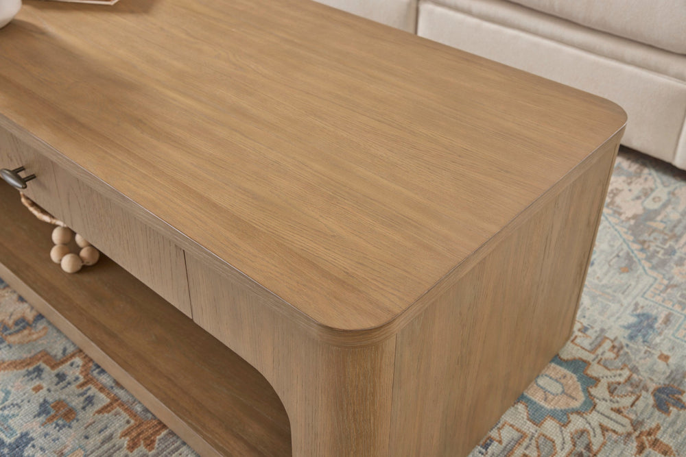 Normandy Brown Rectangular Coffee Table