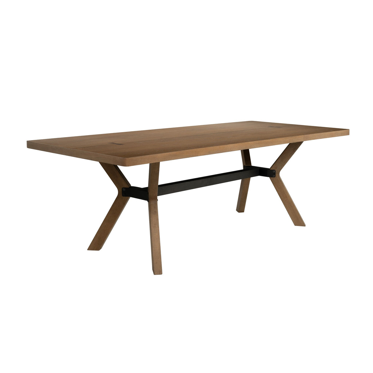 Millwork Brown Rectangular Dining Table
