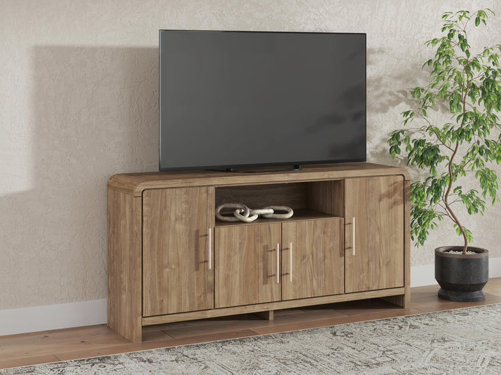 Dovander 63" TV Stand - Brown (2)