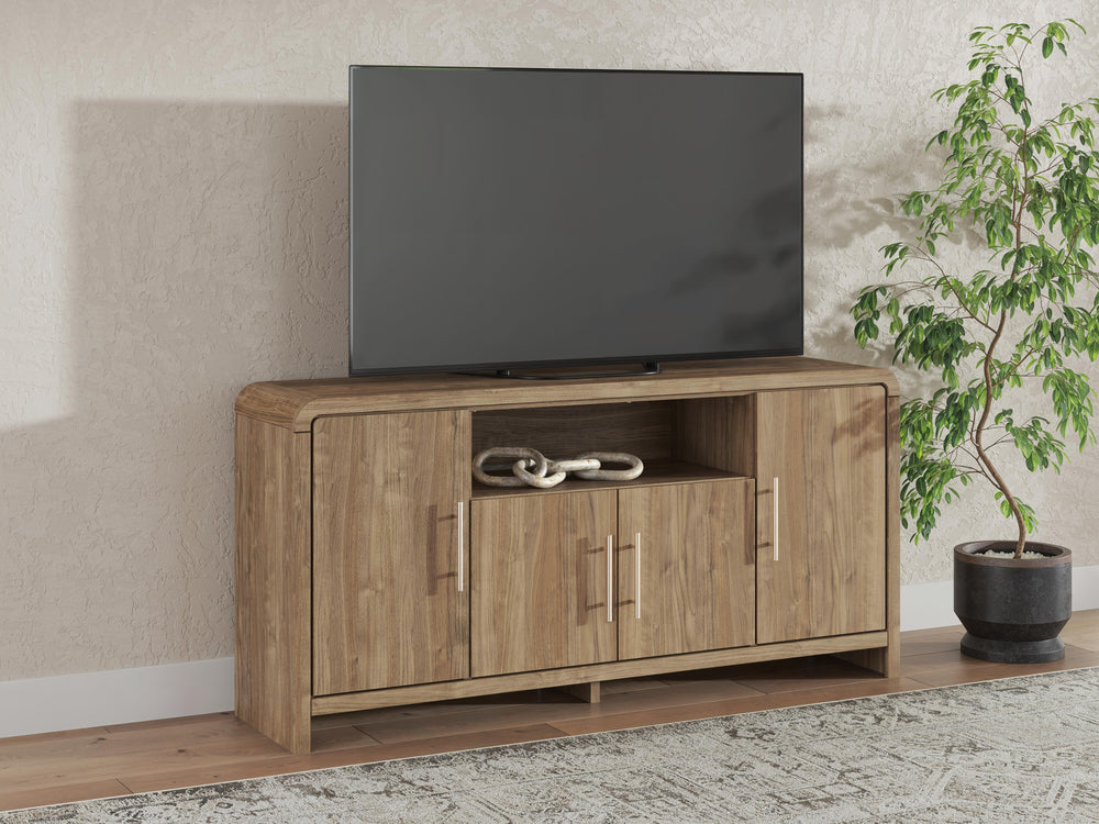 Dovander 63" TV Stand - Brown (2)