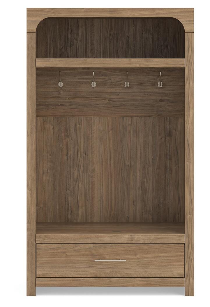Dovander Hall Tree with Storage Bench - Brown (5)