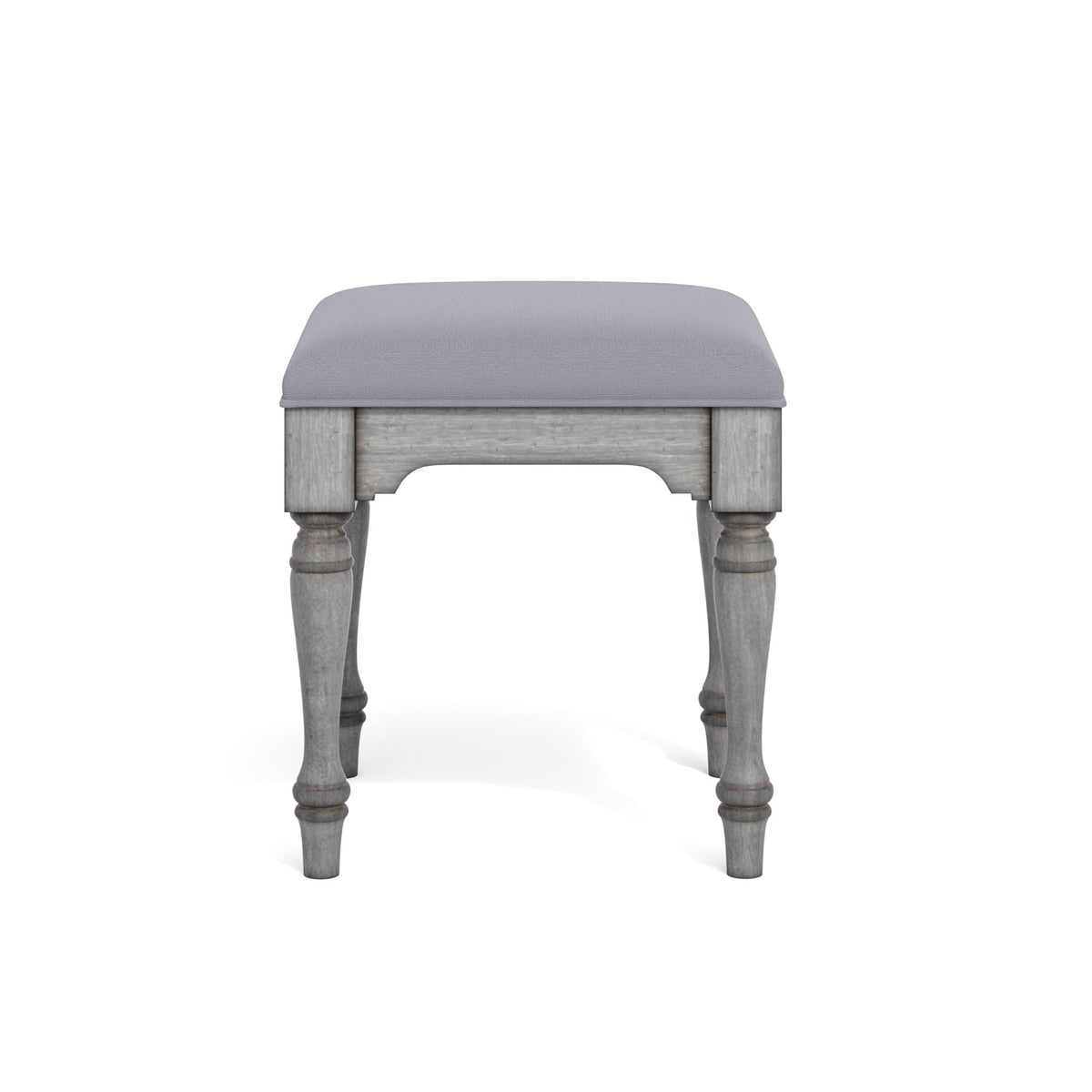 Plymouth Gray Pair of Ottomans