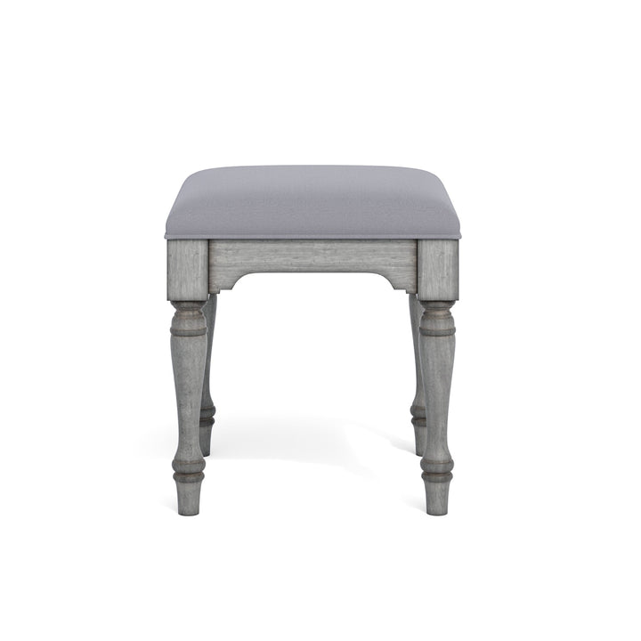 Plymouth Gray Pair of Ottomans