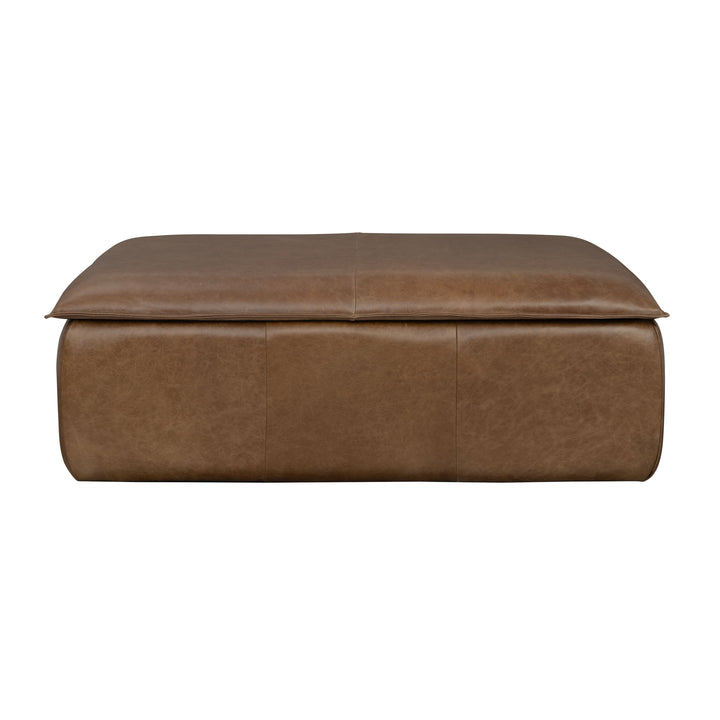 Crawford Rectangular Storage Ottoman Chestnut