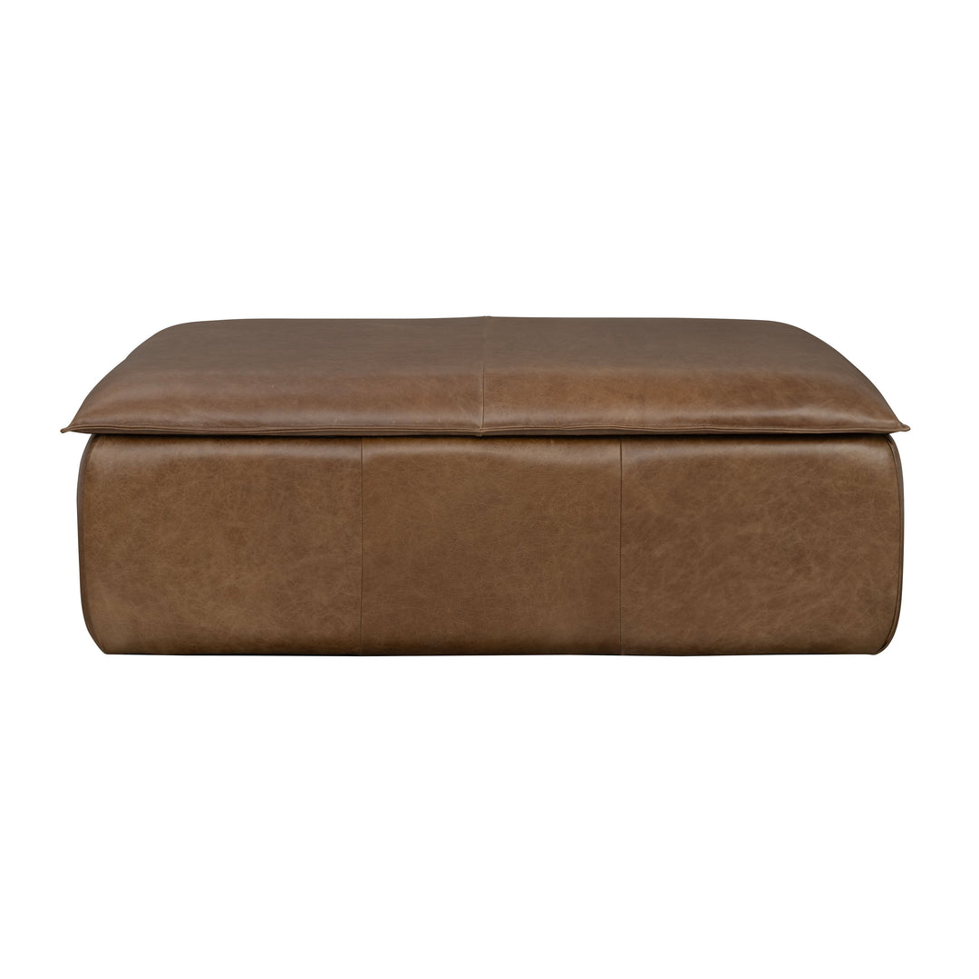 Crawford Rectangular Storage Ottoman Chestnut