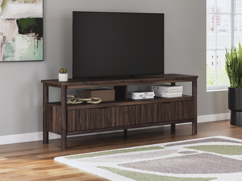 Cadmori 72" TV Stand - Dark Brown (6)