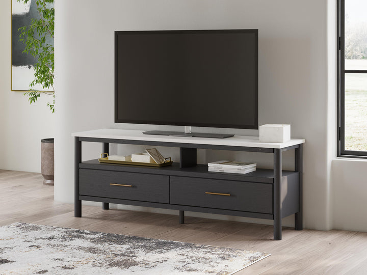 Cadmori 72" TV Stand - Black (2)