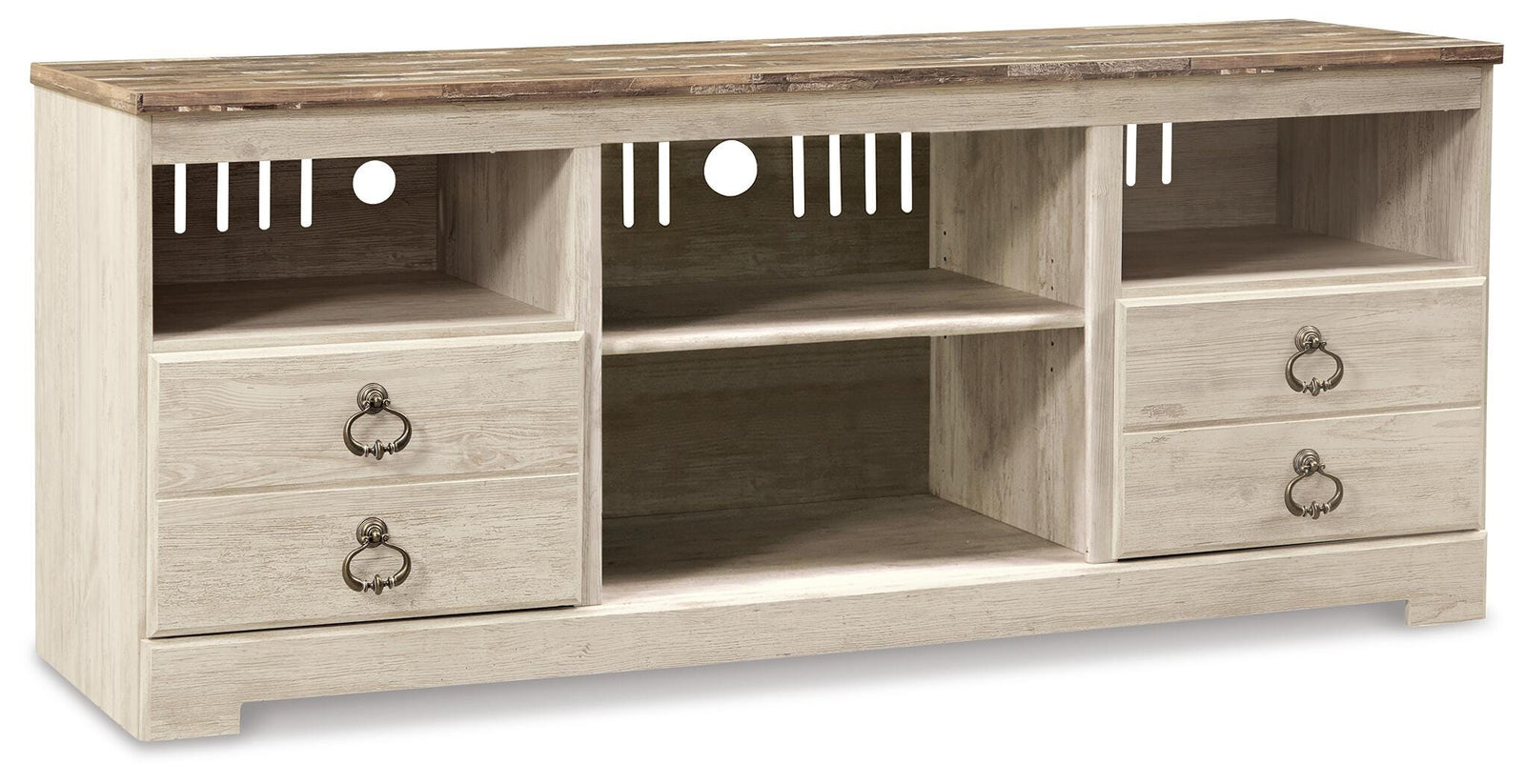 Willowton 64" TV Stand - Beige (1)