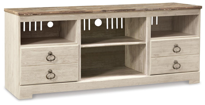 Willowton 64" TV Stand - Beige (1)