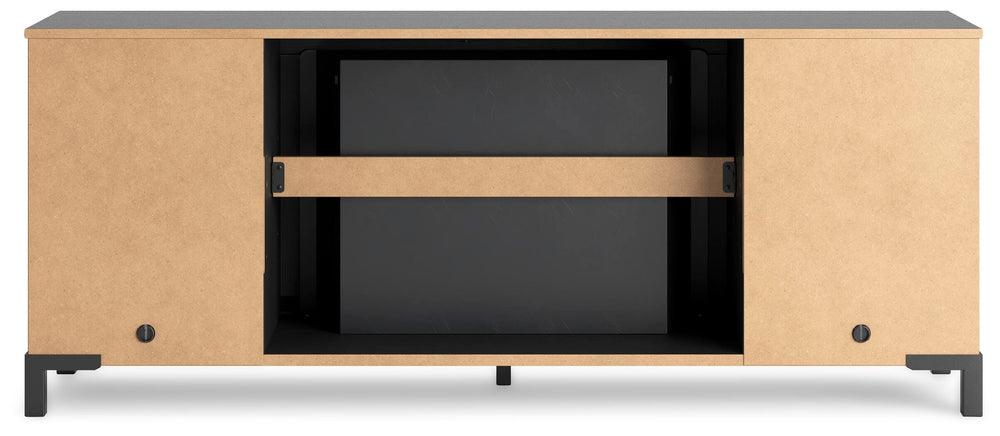 Cayberry 60" TV Stand with Electric Fireplace - Black (8)