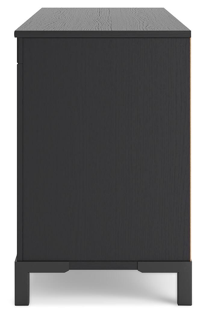 Cayberry 60" TV Stand with Electric Fireplace - Black (9)