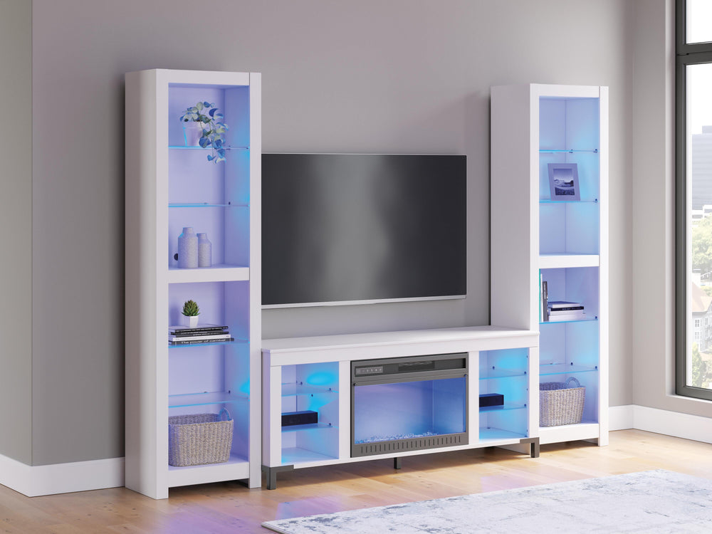 Brollevi 3-Piece Entertainment Center - White (9)