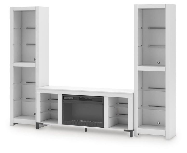 Brollevi 3-Piece Entertainment Center - White (3)