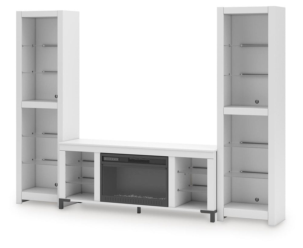 Brollevi 3-Piece Entertainment Center - White (3)