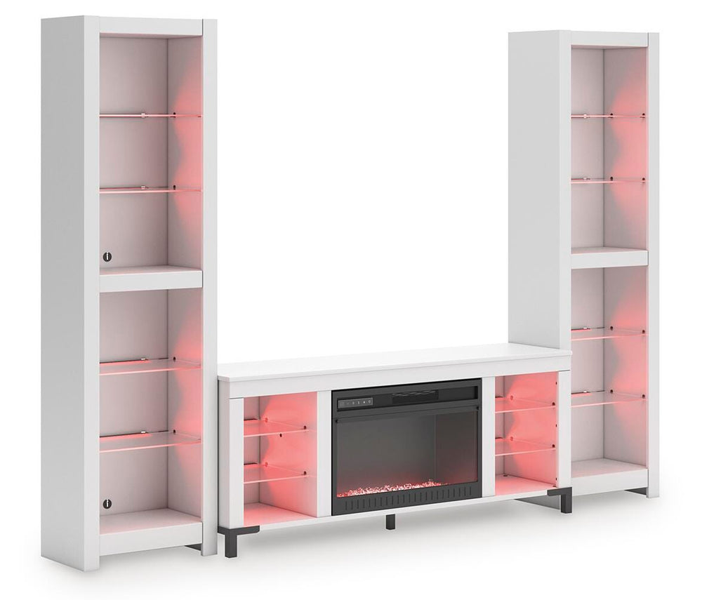 Brollevi 3-Piece Entertainment Center - White (5)
