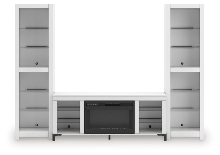 Brollevi 3-Piece Entertainment Center - White (7)