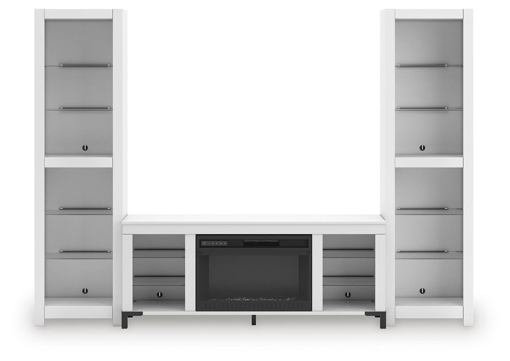 Brollevi 3-Piece Entertainment Center - White (7)