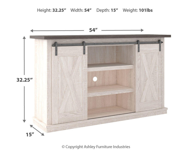 Dorrinson 54" TV Stand - White (3)