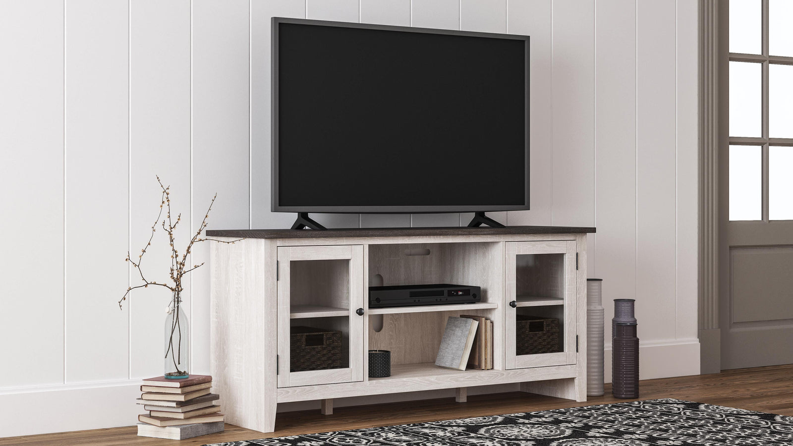 Dorrinson 60" TV Stand - White (9)