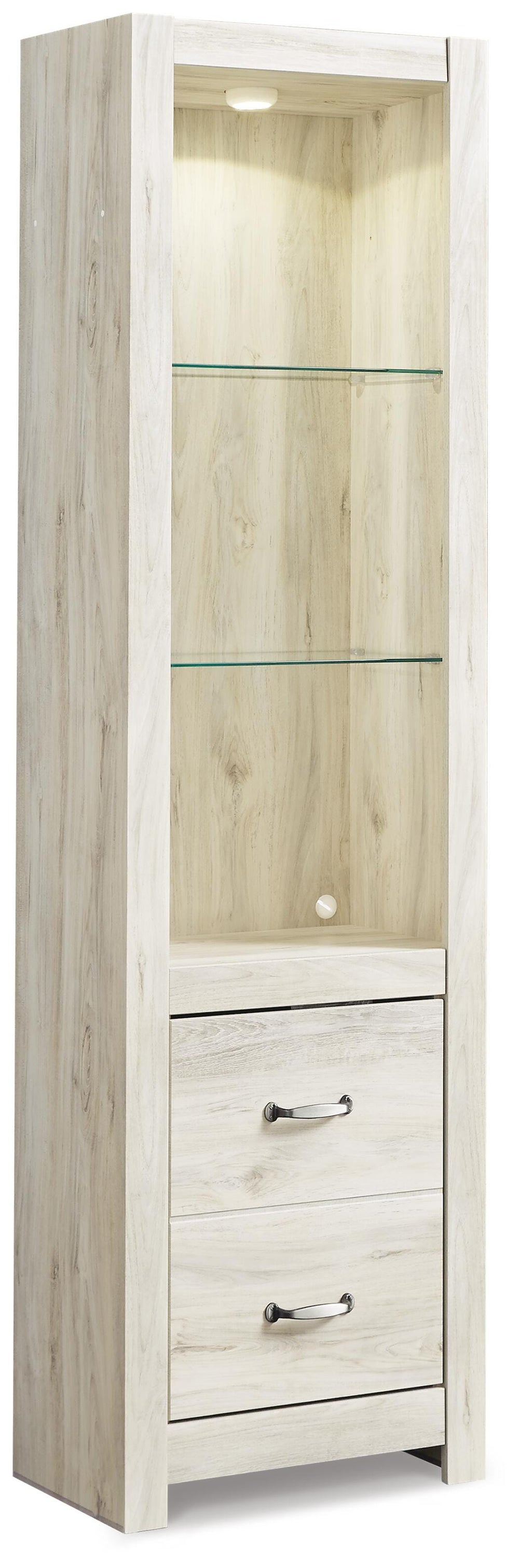 Bellaby 4-Piece Entertainment Center with Fireplace - Whitewash (5)