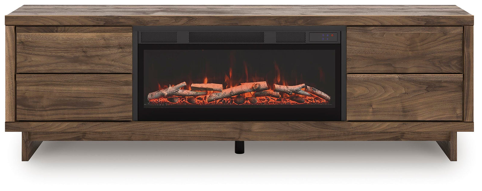 Zadilyn 72" TV Stand with Electric Fireplace - Dark Brown (1)