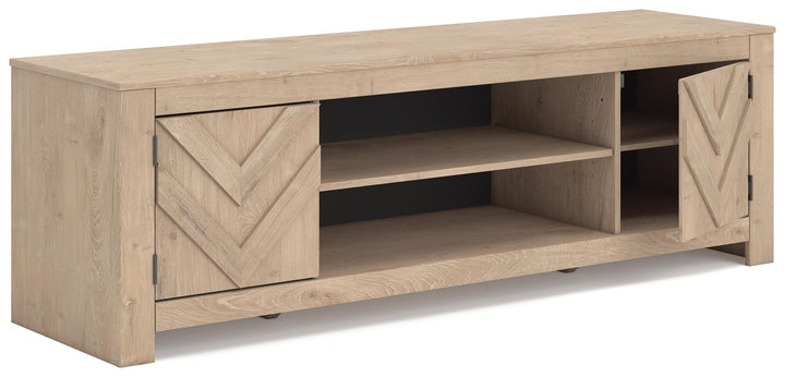 Cayboni 71" TV Stand - Beige (3)