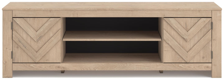 Cayboni 71" TV Stand - Beige (4)