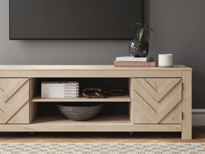 Cayboni 71" TV Stand - Beige (11)