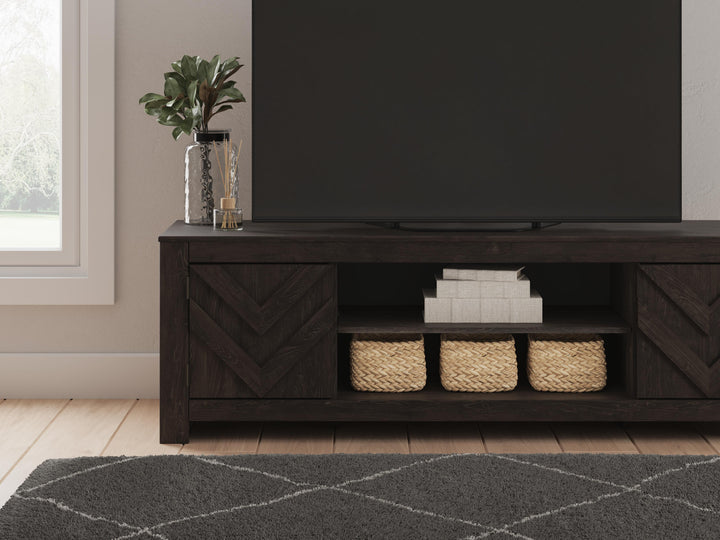 Cayboni 71" TV Stand - Black (10)