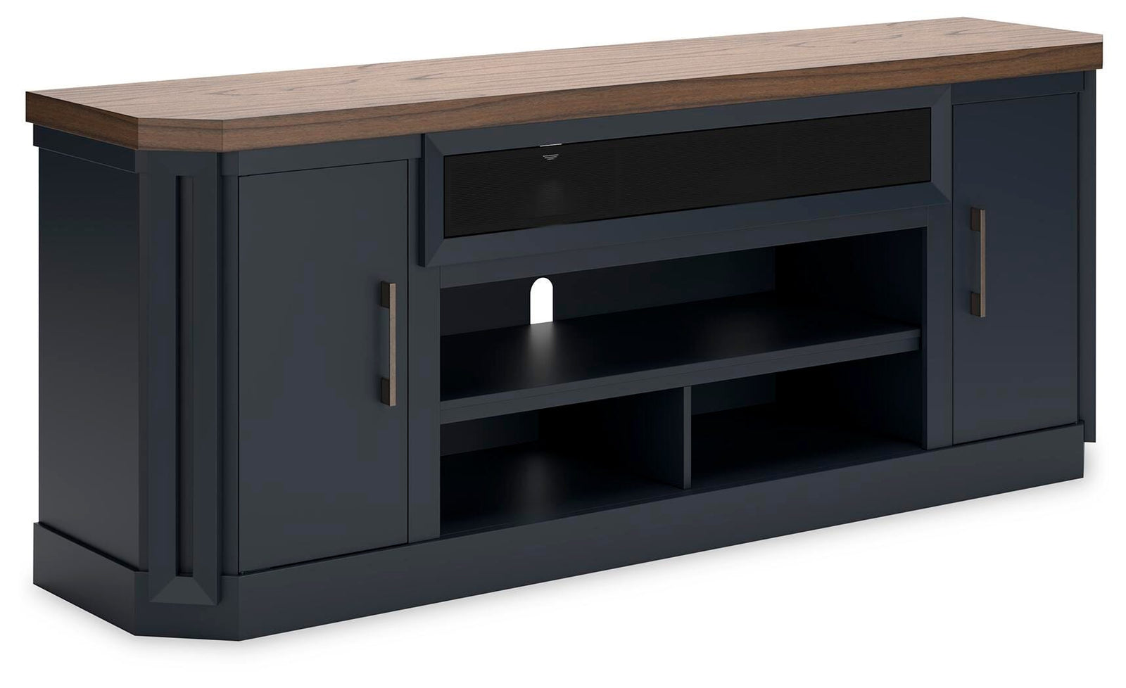 Landocken 83" TV Stand - Dark Brown (1)