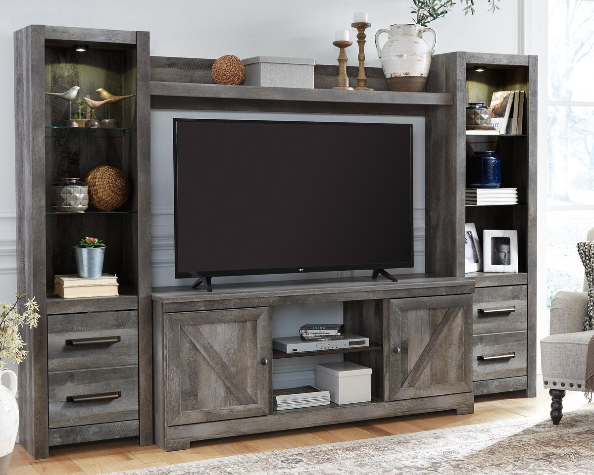 Wynnlow 4-Piece Entertainment Center - Gray (2)