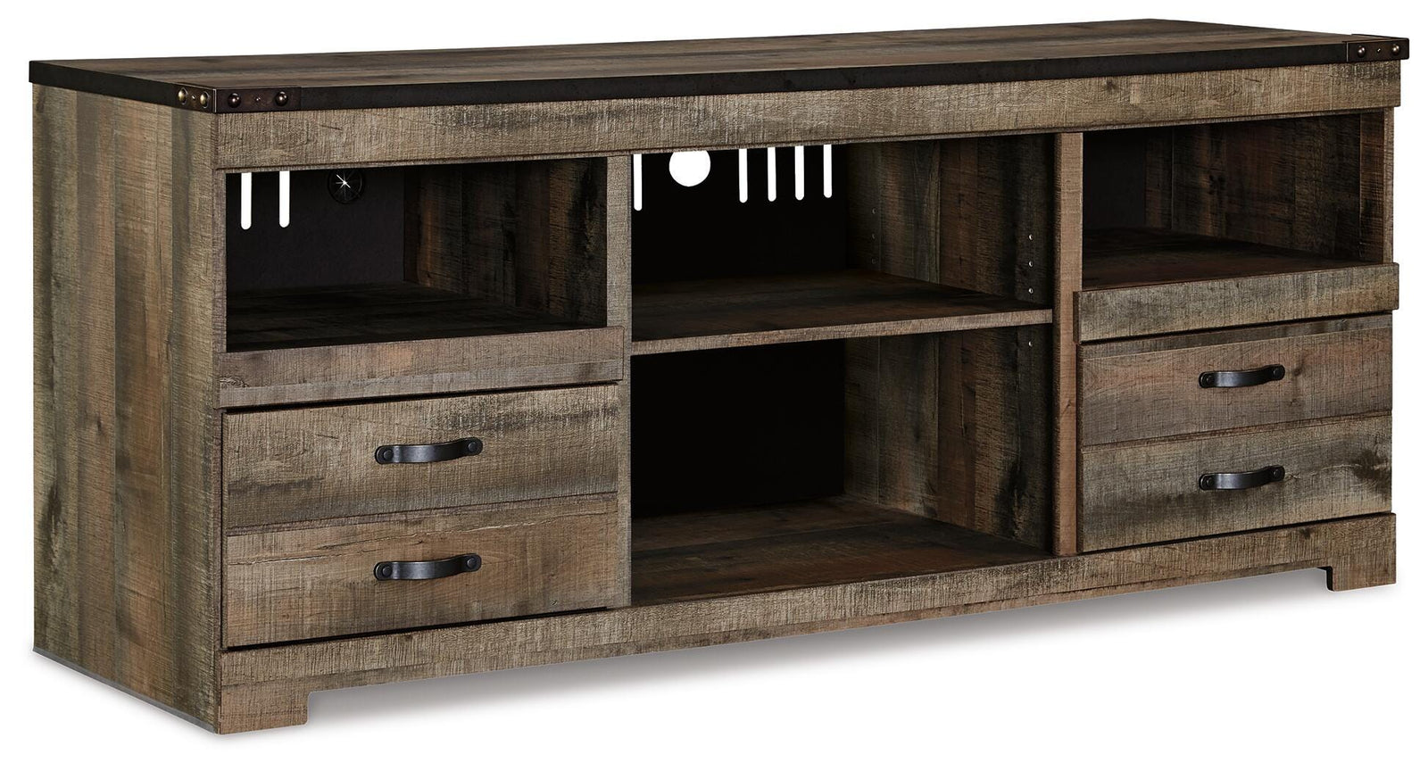 Trinell 63" TV Stand - Dark Brown (1)