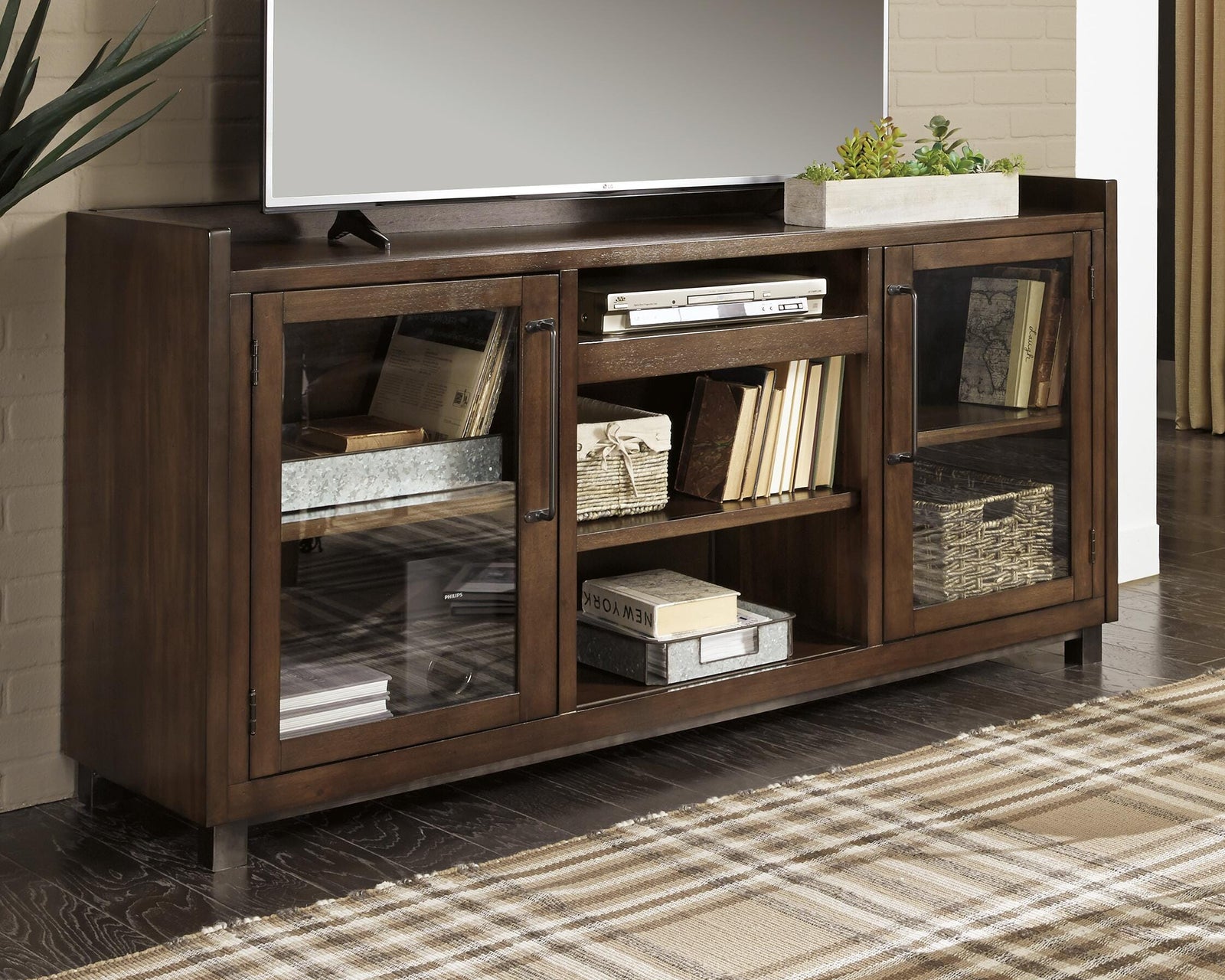 Starmore 70" TV Stand - Dark Brown (2)