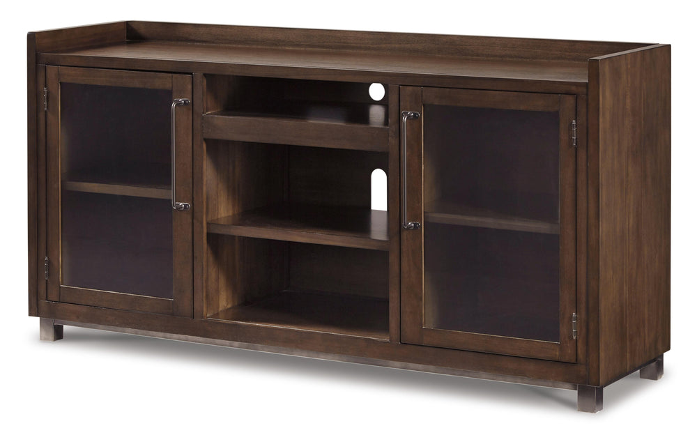 Starmore 70" TV Stand with Electric Fireplace - Brown (5)