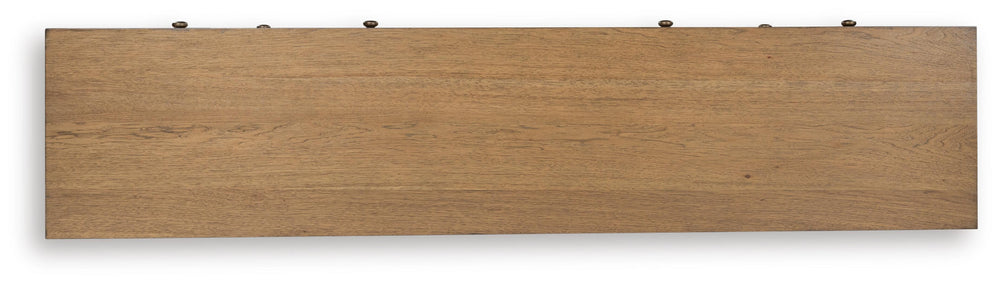 Sharlance 81" TV Stand - Light Brown (6)