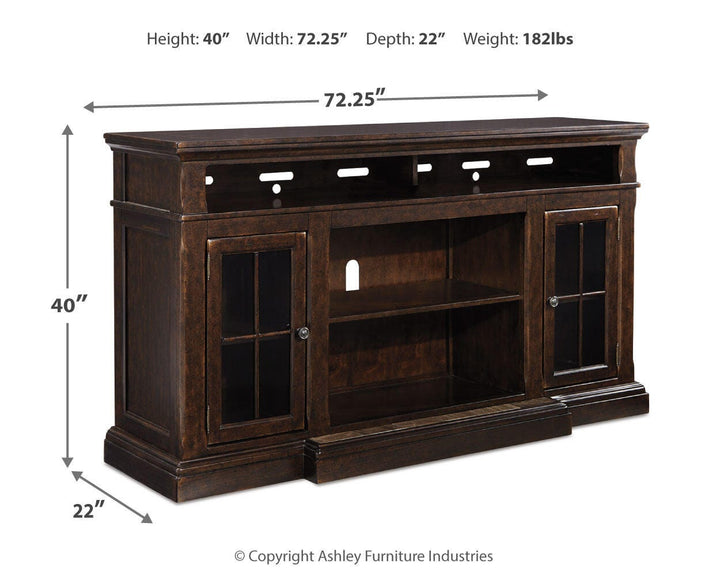 Roddinton 72" TV Stand - Dark Brown (4)