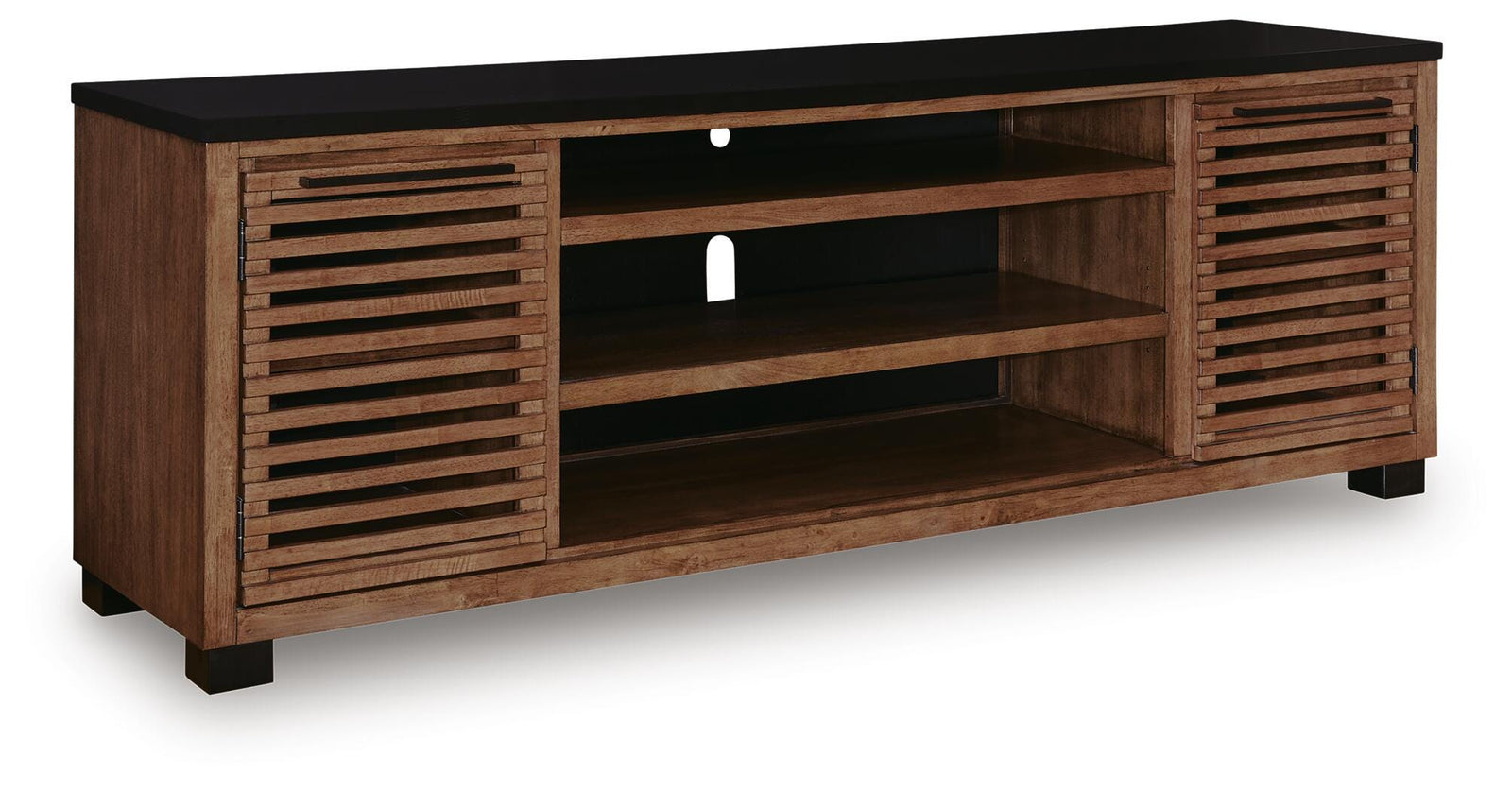 Kallari 84" TV Stand - Dark Brown (1)
