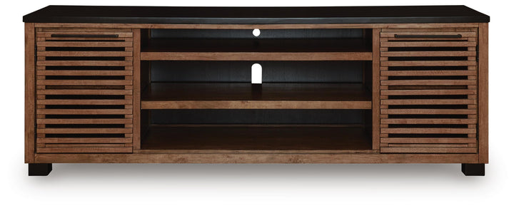 Kallari 84" TV Stand - Dark Brown (4)