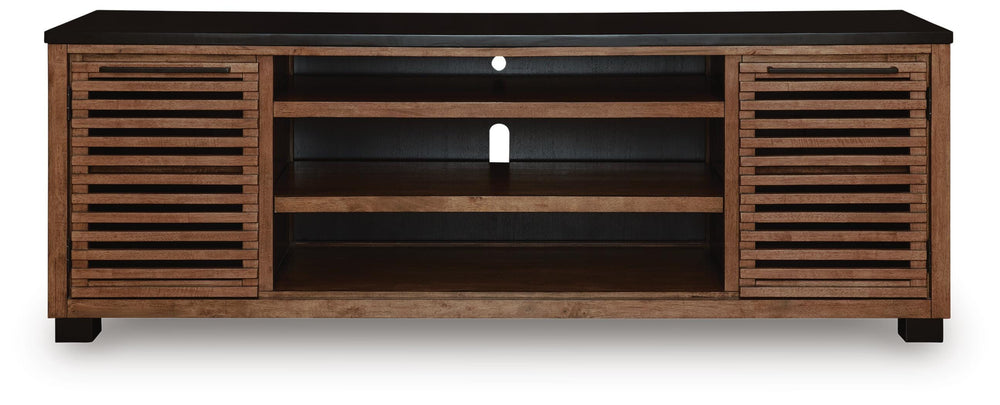 Kallari 84" TV Stand - Dark Brown (4)