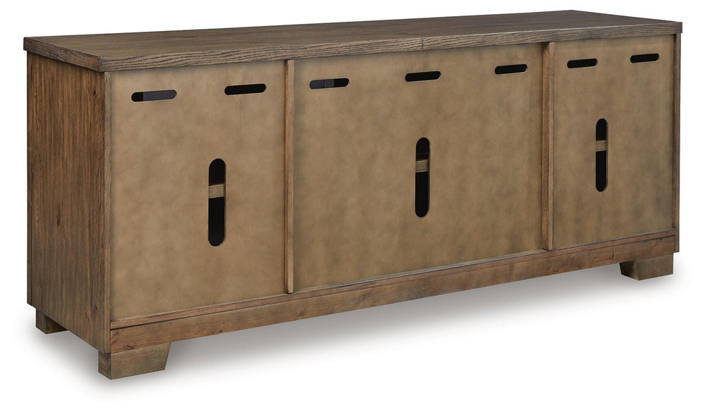 Rosswain 80" TV Stand - Dark Brown (6)