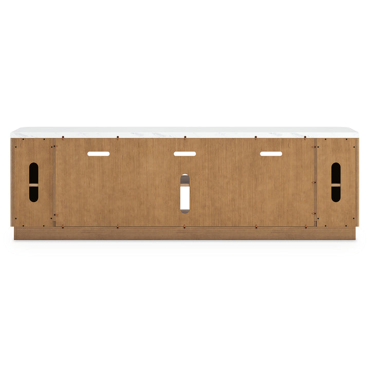 Camdill 80" TV Stand - Light Brown (3)