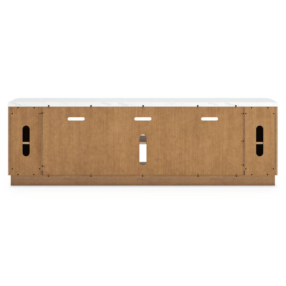 Camdill 80" TV Stand - Light Brown (3)