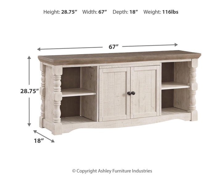 Havalance 67" TV Stand - Beige (4)