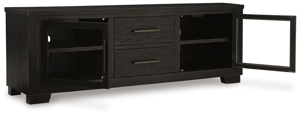 Galliden 80" TV Stand - Black (3)