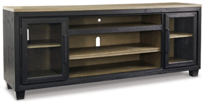 Foyland 83" TV Stand - Dark Brown | Ashley Furniture